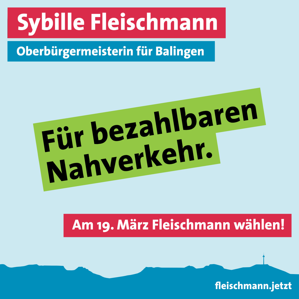 Für bezahlbaren Nahverkehr.