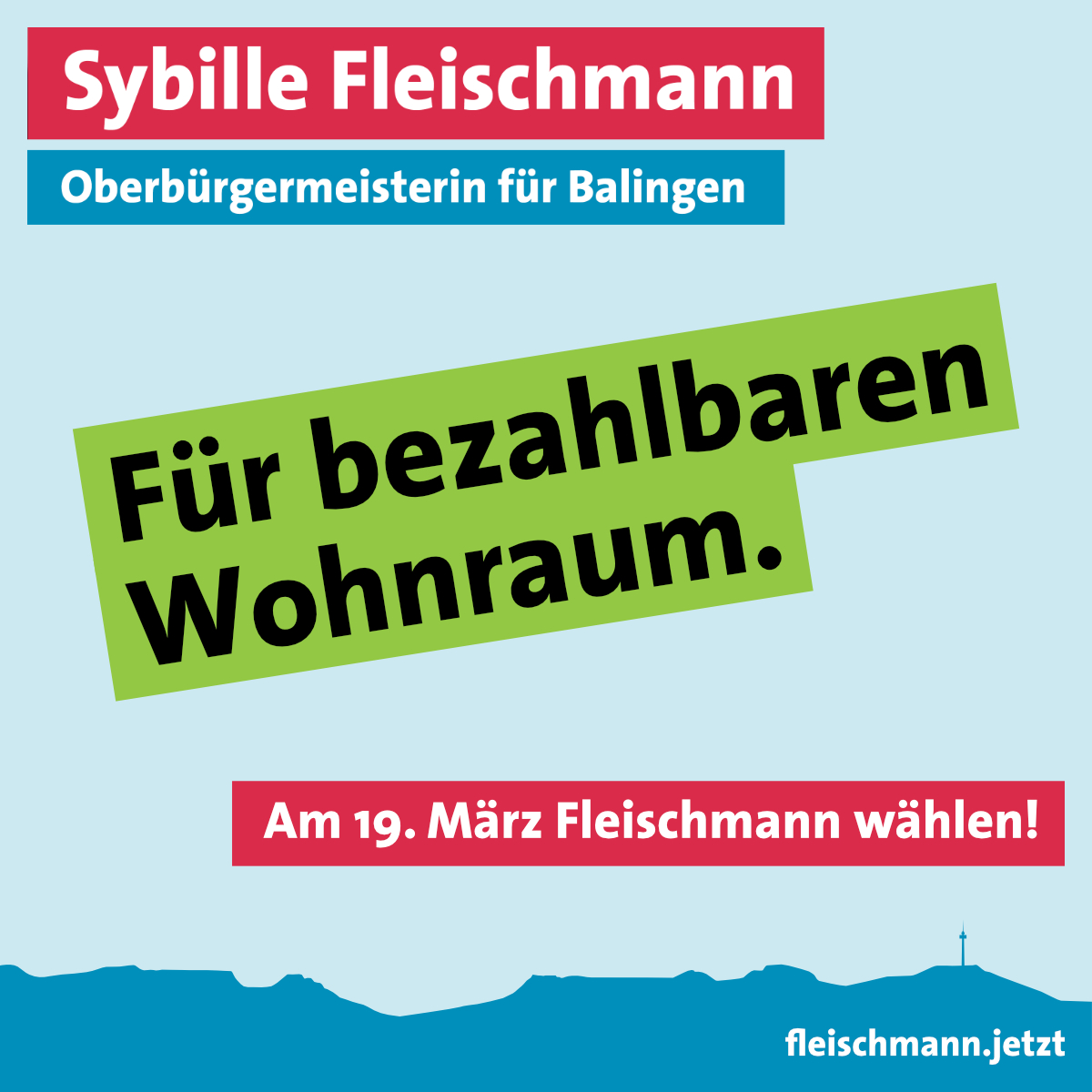 Für bezahlbaren Wohnraum.