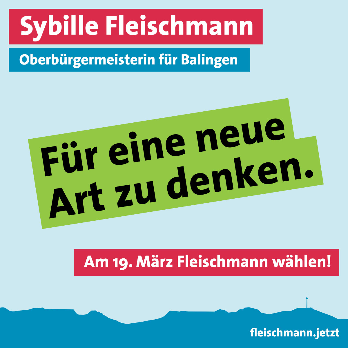 Für eine neue Art zu denken.