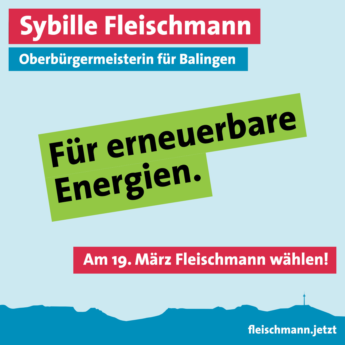 Für erneuerbare Energien.