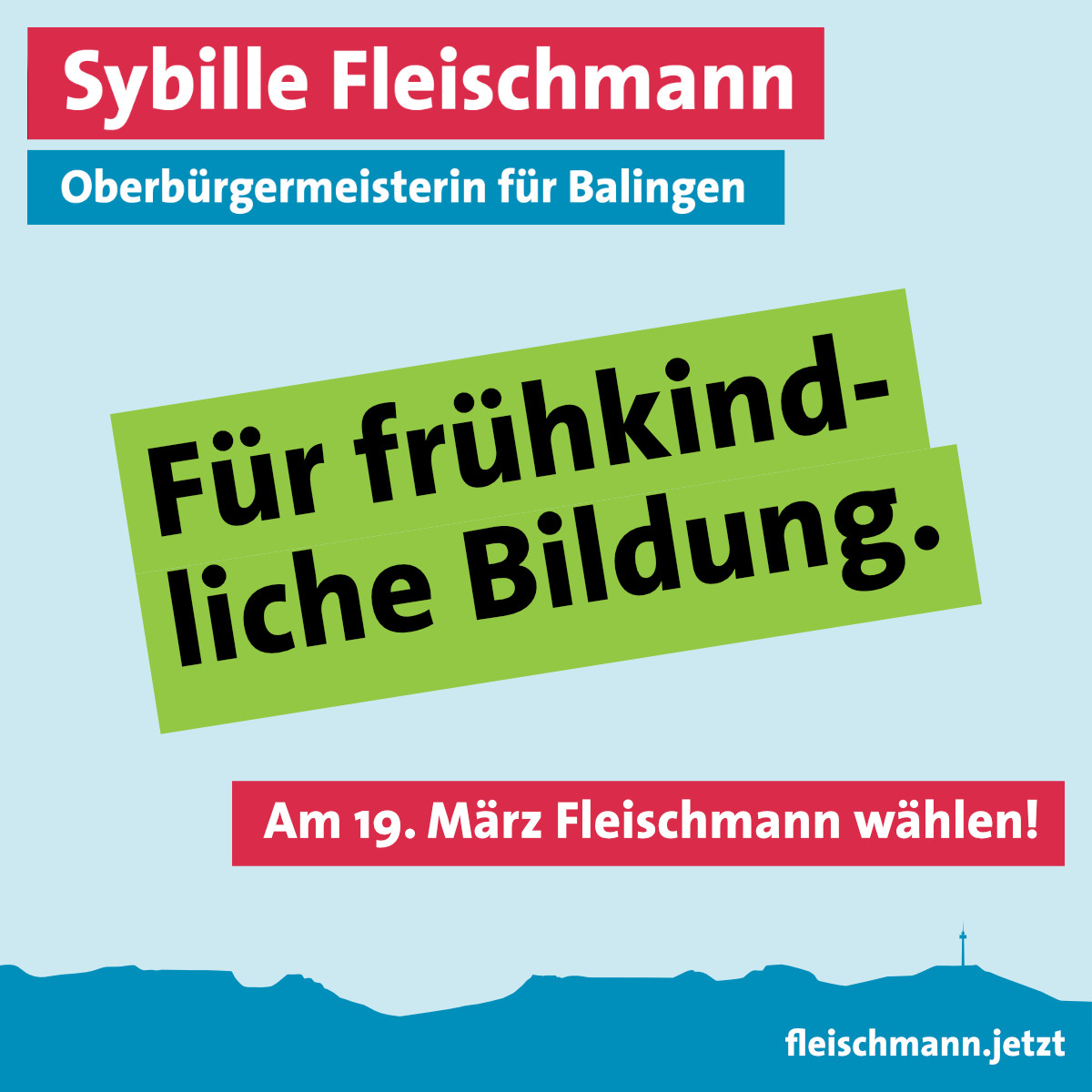 Für frühkindliche Bildung.