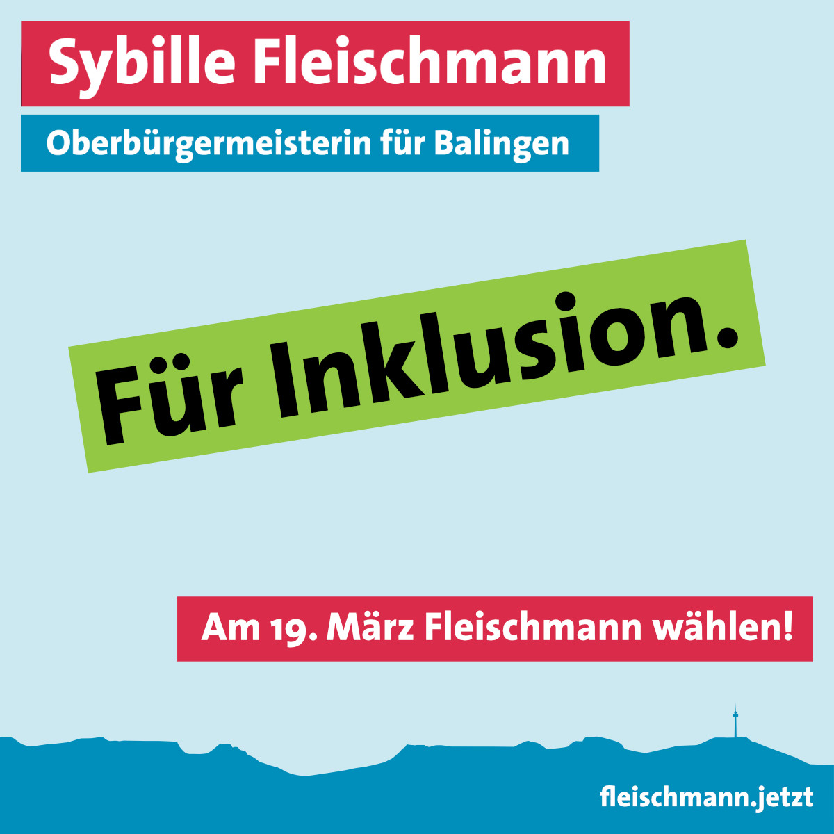 Für Inklusion.