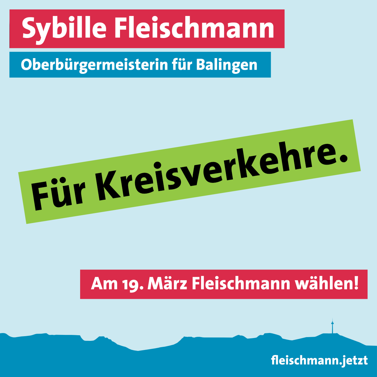 Für Kreisverkehre.