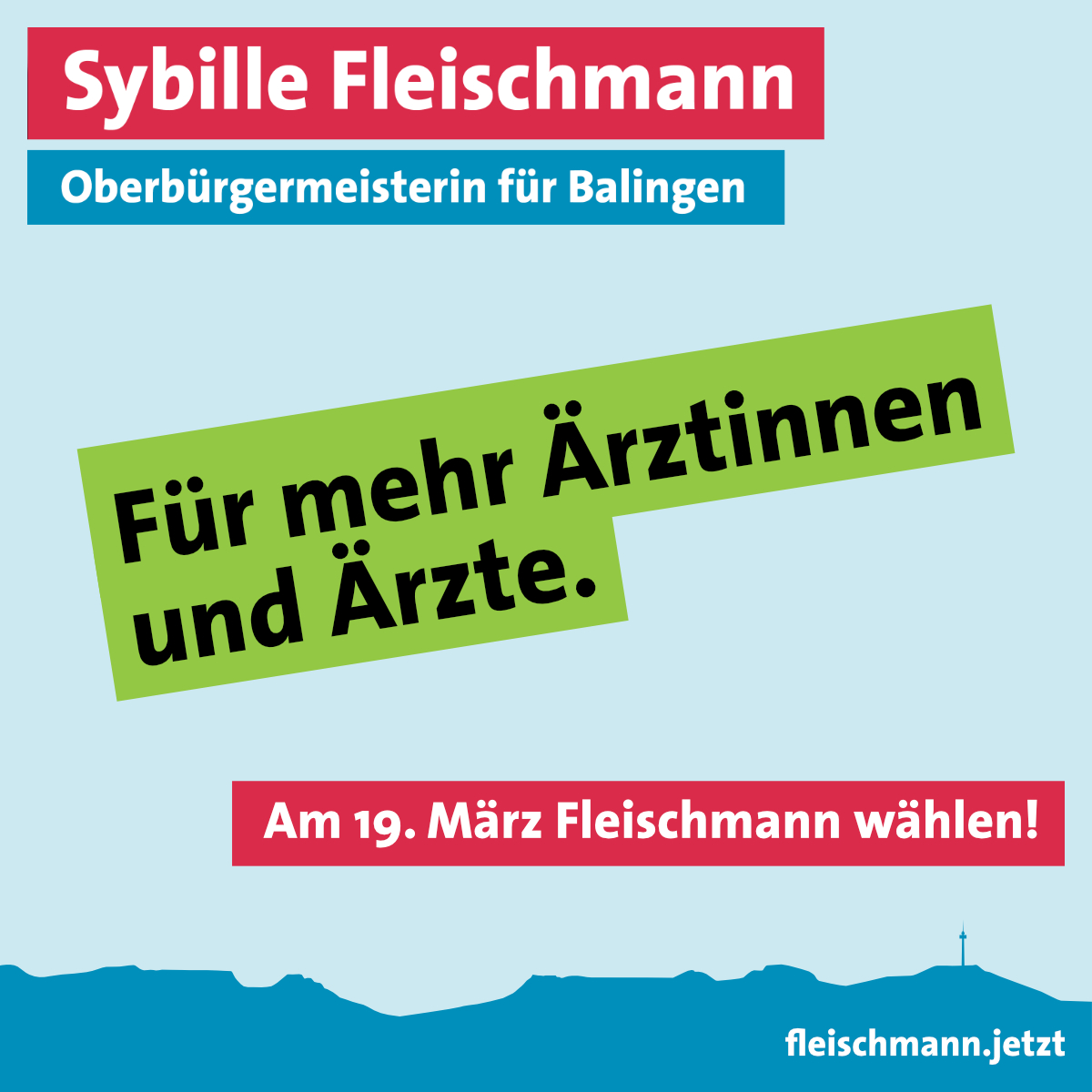 Für mehr Ärztinnen und Ärzte.