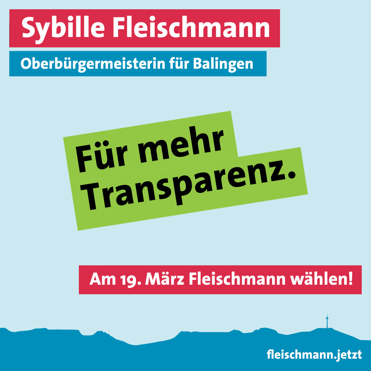 Für mehr Transparenz.