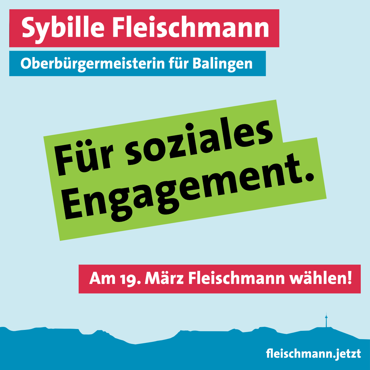 Für soziales Engagement.