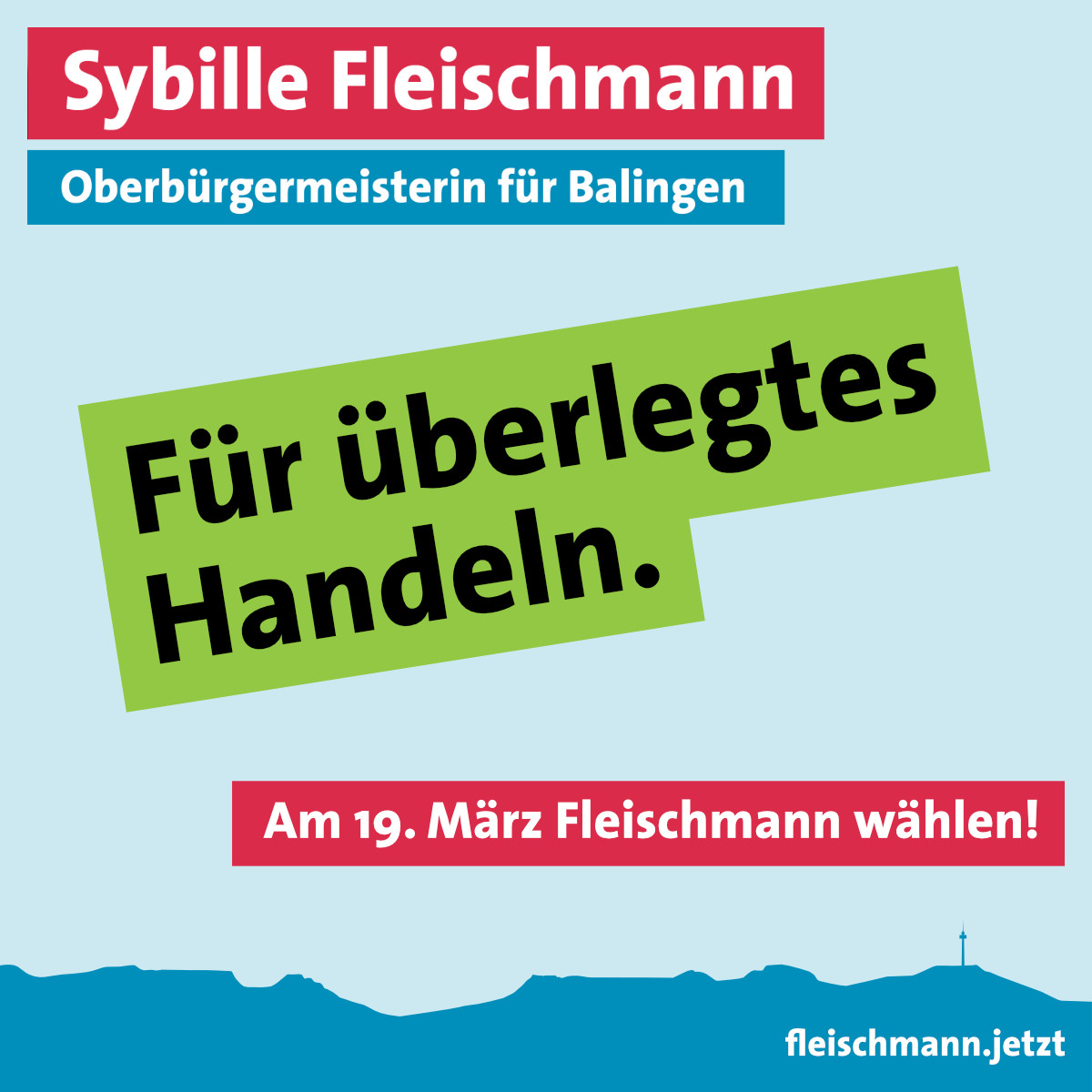 Für überlegtes Handeln.